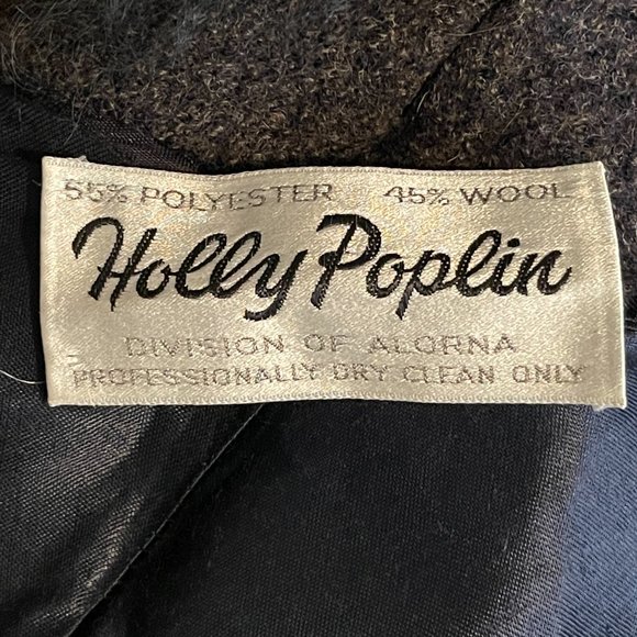 Vintage Women's Blue Wool jacket size small by Holly Poplin made in the USA. - Picture 8 of 10